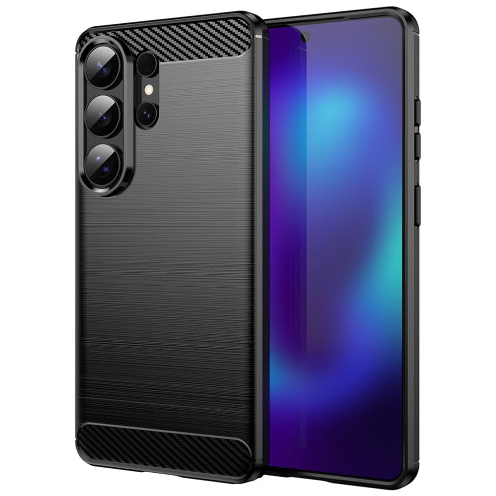 Techsuit Carbon Silicone pro Samsung Galaxy S26 Ultra černý - náhled 1