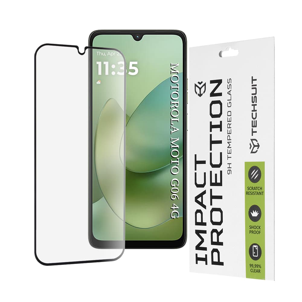 Techsuit 111D Ochranné sklo pro Motorola Moto G06 Moto G06 Power černé - náhled 1