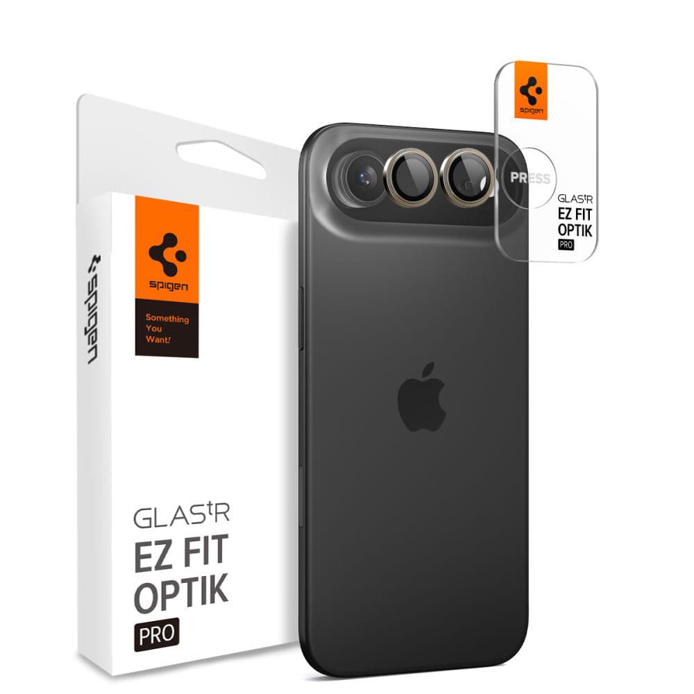 Spigen Optik.tR EZ Fit Pro sklo na kameru (2 ks) iPhone 17 Air zlatá - náhled 1