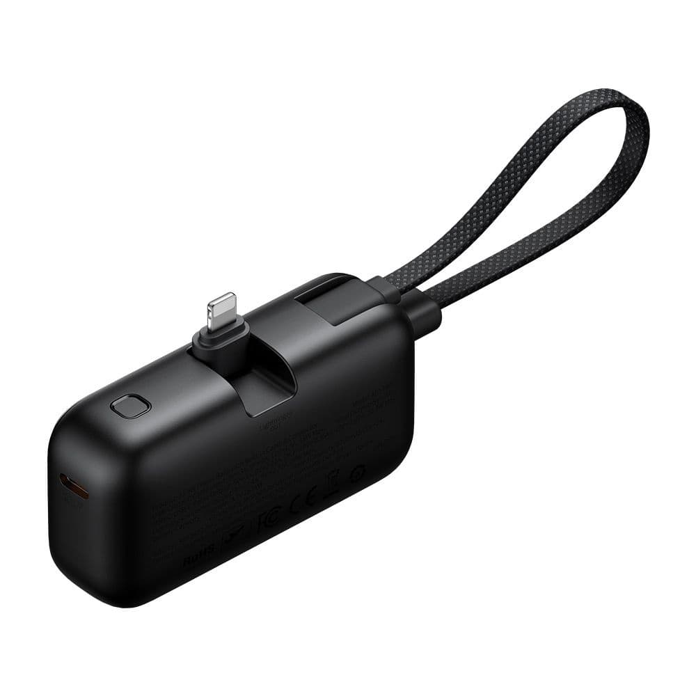 Mcdodo Power Bank FreeKit Series MC-7800 s kabelem Lightning 5000mAh 22.5W černá - náhled 1