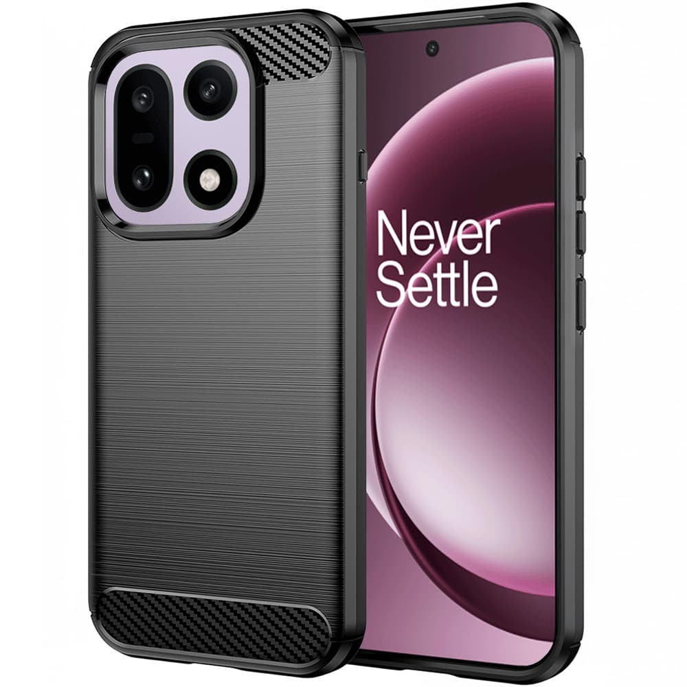 Pouzdro Techsuit Carbon Silicone pro OnePlus 15 černé - náhled 1