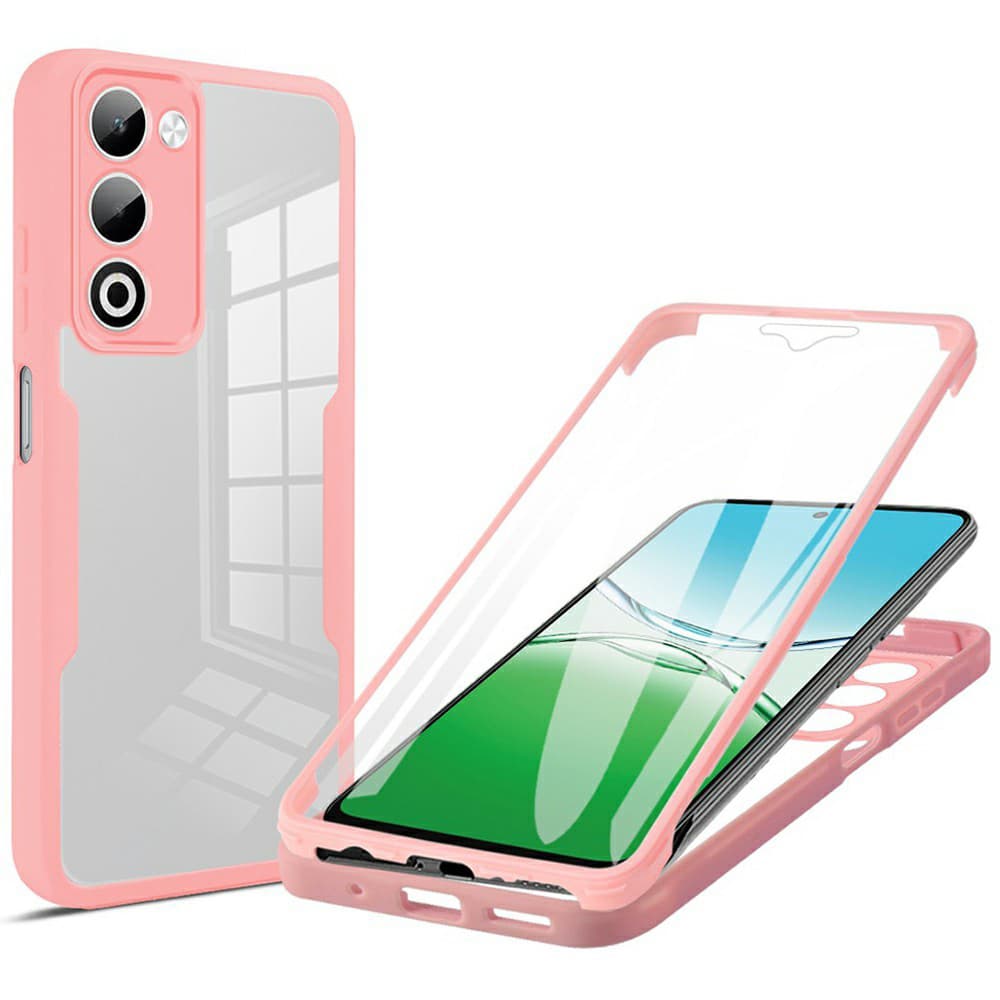 Techsuit ColorVerse 360 Series + Ochranné sklo Oppo A5 4G / A5 5G Růžová - náhled 1