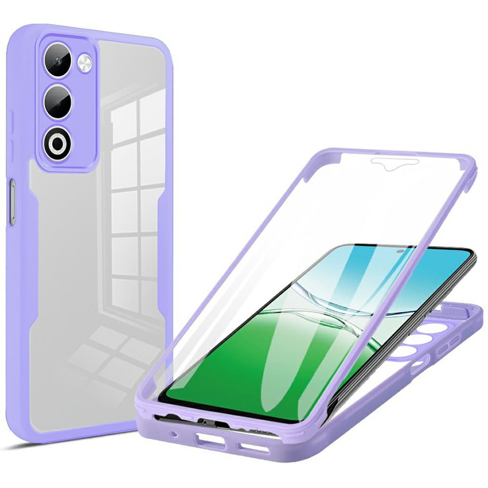 Techsuit ColorVerse 360 Series + Ochranné sklo Oppo A5 4G / A5 5G Fialová - náhled 1