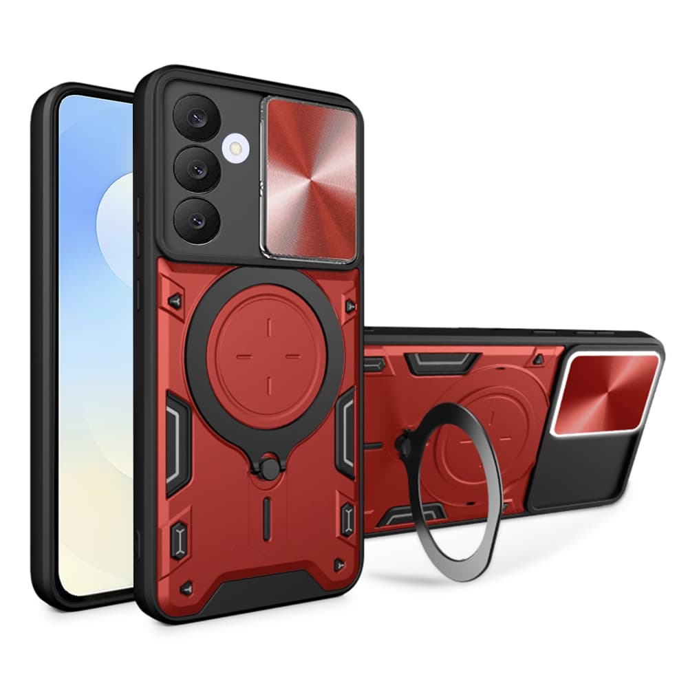 Techsuit CamGuard Pro pro Samsung Galaxy S25 FE červený - náhled 1