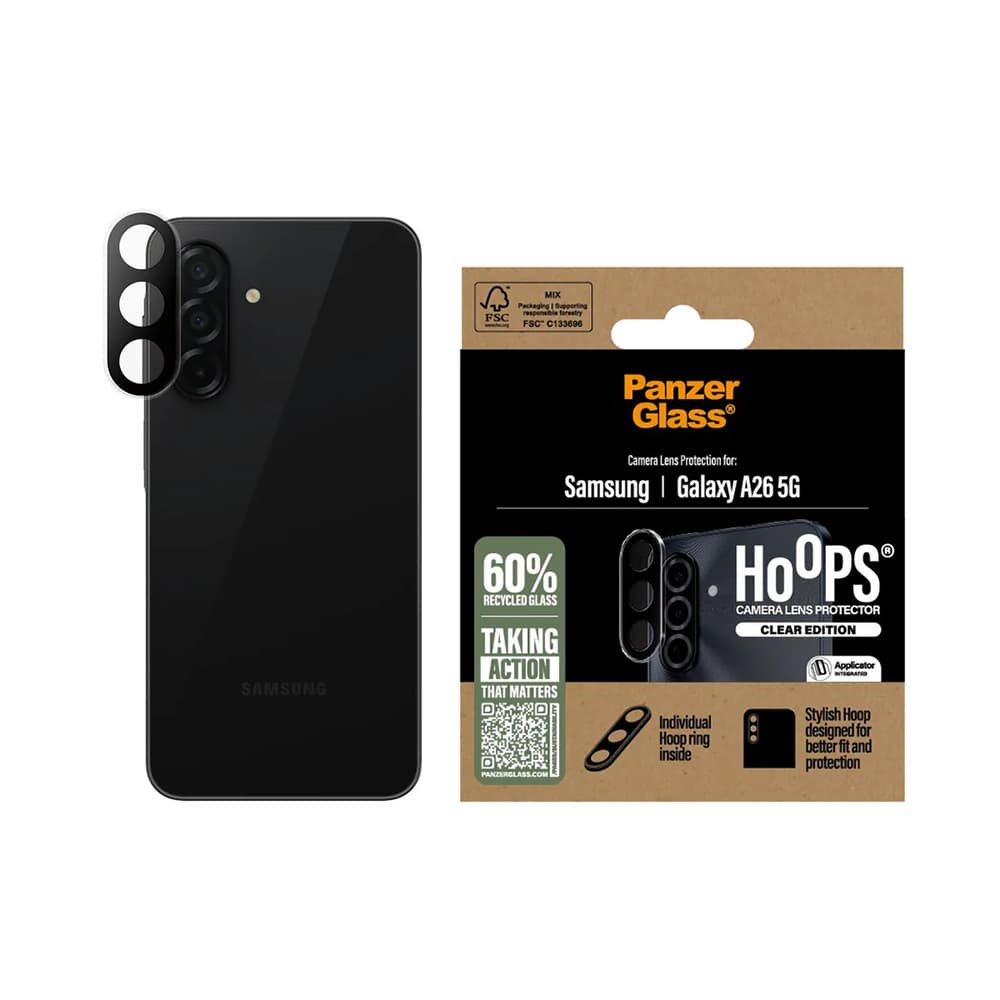 PanzerGlass® Hoops® ochrana čočky fotoaparátu Samsung Galaxy A26 5G průhledná - náhled 1