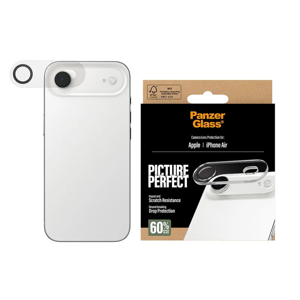 PanzerGlass® PicturePerfect ochrana čočky fotoaparátu iPhone 17 Air průhledná - náhled 1