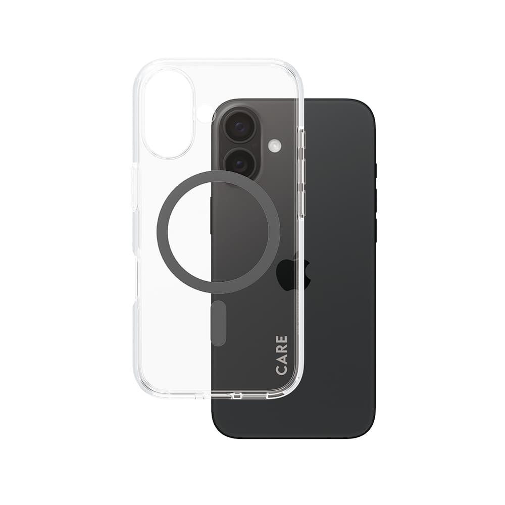 PanzerGlass® CARE Flagship Urban Combat černý MagSafe iPhone 16 průhledný - náhled 1