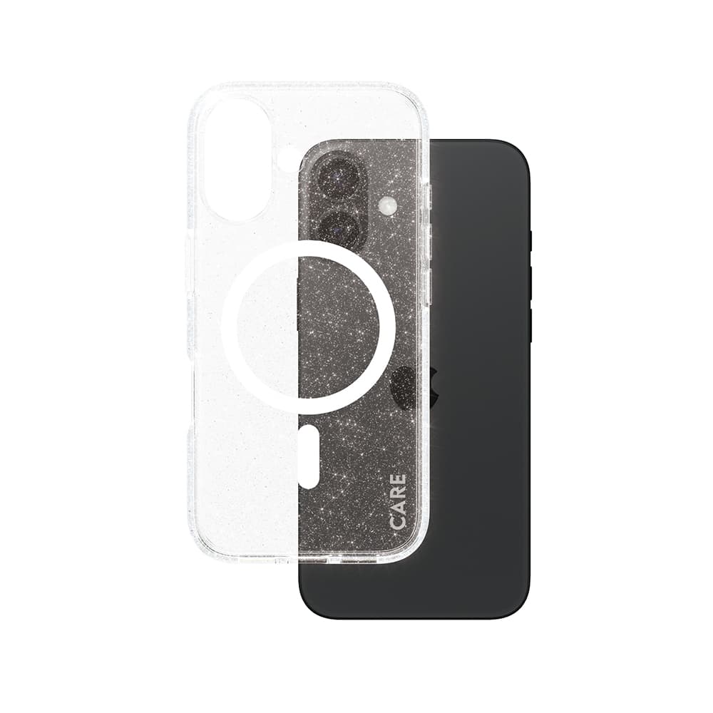 PanzerGlass® CARE Flagship Urban Combat Star Lit Bílý MagSafe iPhone 16 průhledný - náhled 1