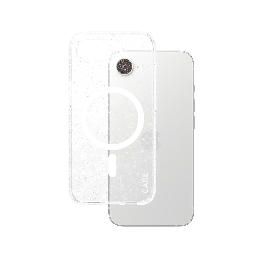 PanzerGlass® CARE Flagship Urban Combat Star Lit s bílým Qi pro iPhone 16e průhledný - náhled 1