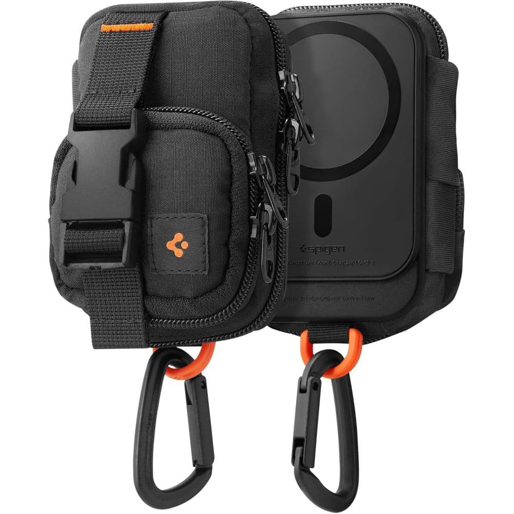 Spigen Phone Pouch Snap Zip MagSafe peněženka držák karet AirPods černá - náhled 1