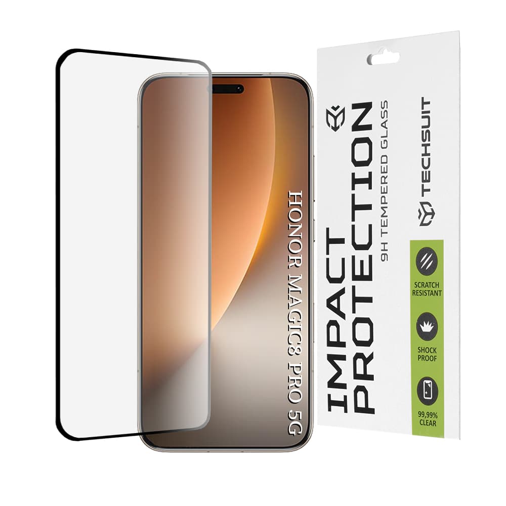 Ochranné sklo Techsuit 111D 3D na Honor Magic8 Pro černé - náhled 1