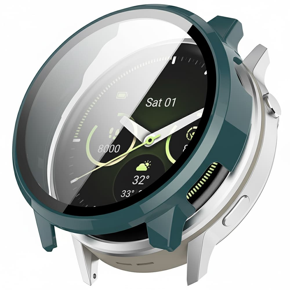 Techsuit Defense360 Pro s ochranou displeje Garmin Venu 4 45mm tmavý tyrkys - náhled 1