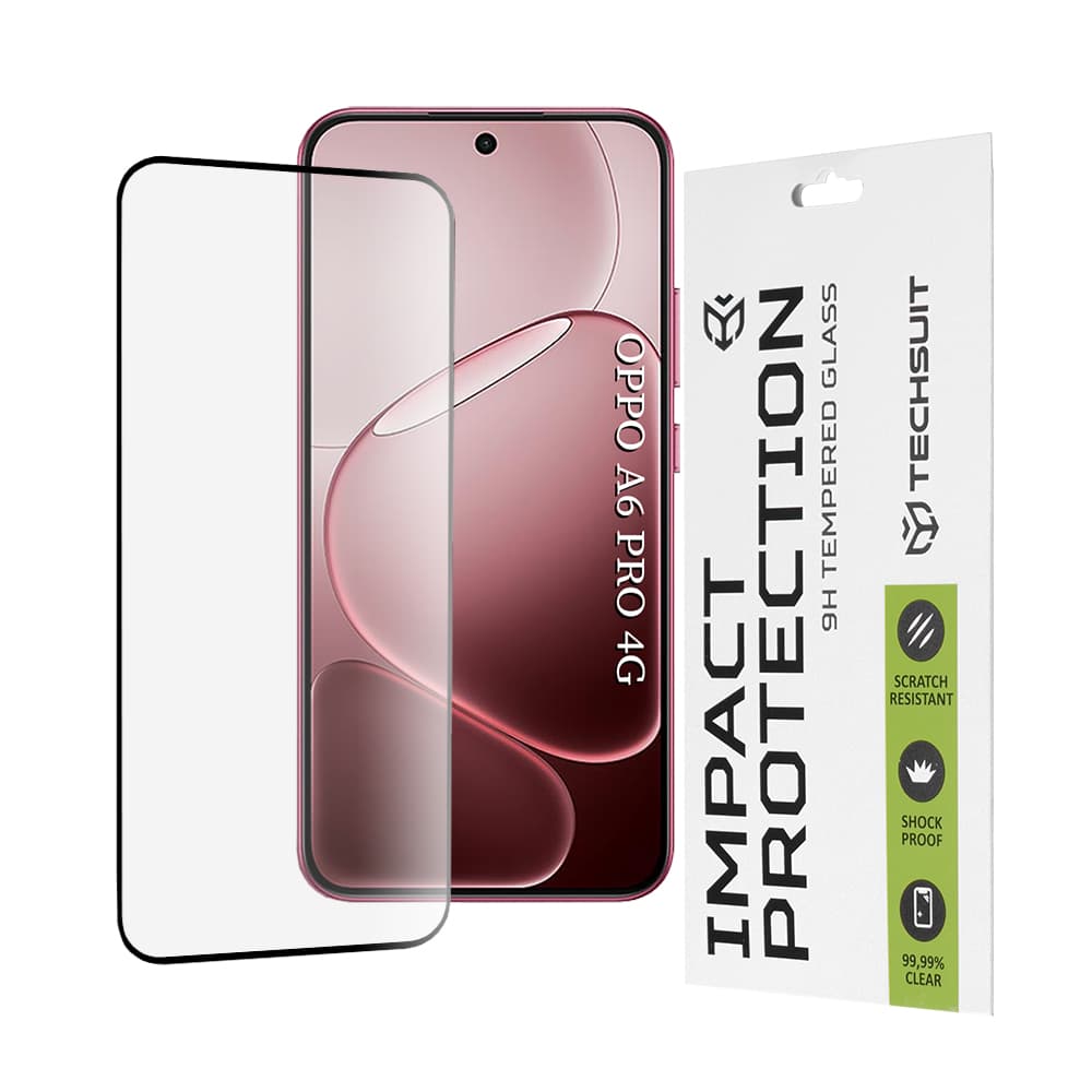 Techsuit 111D ochranné sklo pro Oppo A6 Pro 4G A6 Pro 5G černé - náhled 1