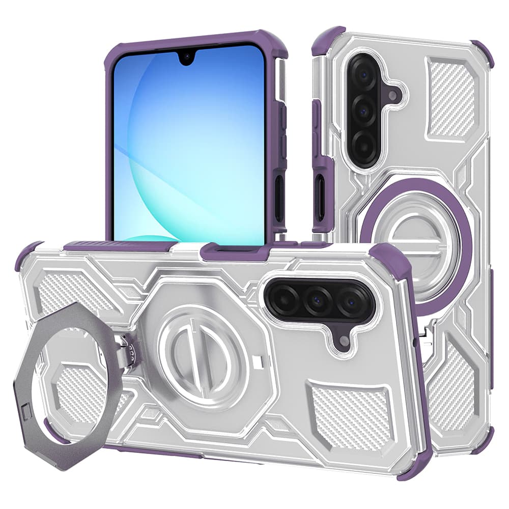 Techsuit Carbon Shield PRO pro Samsung Galaxy A17 5G A17 4G fialový průhledný - náhled 1