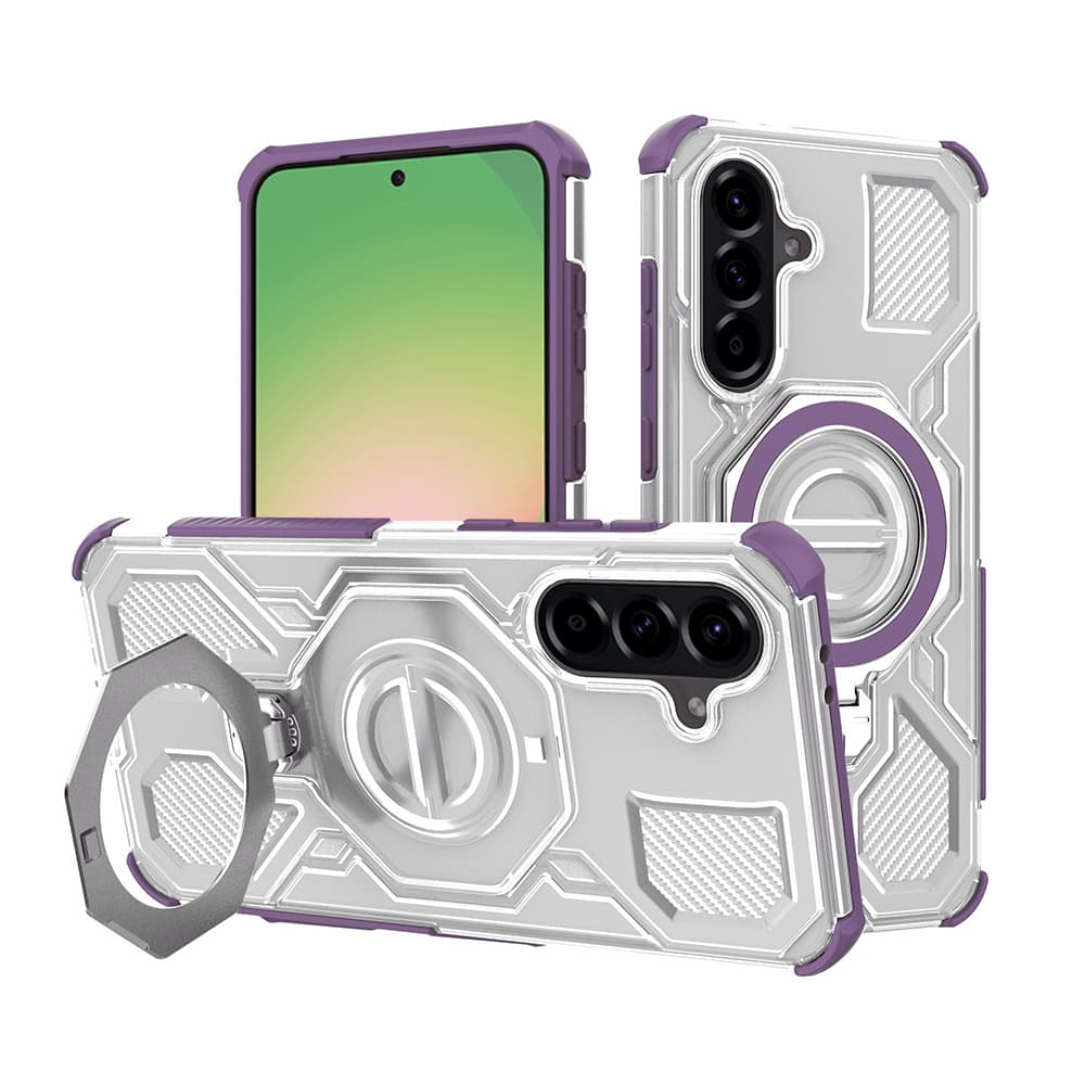 Techsuit Carbon Shield PRO pro Samsung Galaxy A56 5G fialový průhledný - náhled 1