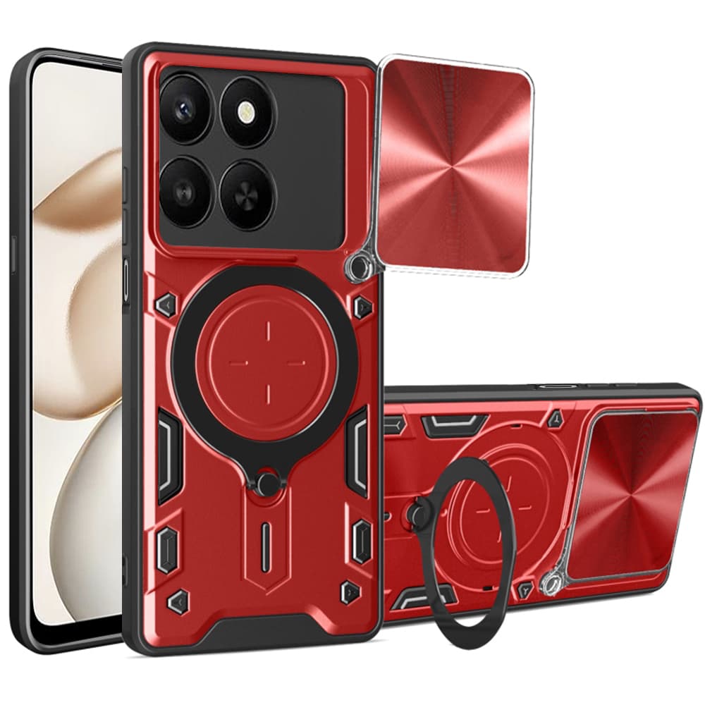 Techsuit CamGuard Pro Honor 400 Smart 5G 400 Smart 4G X7d 4G červená - náhled 1