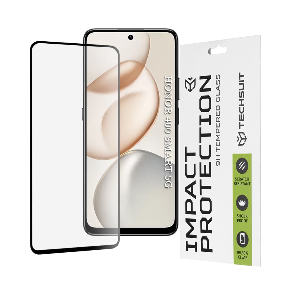 Ochranné sklo Techsuit 111D pro Honor 400 Smart 5G černé - náhled 1