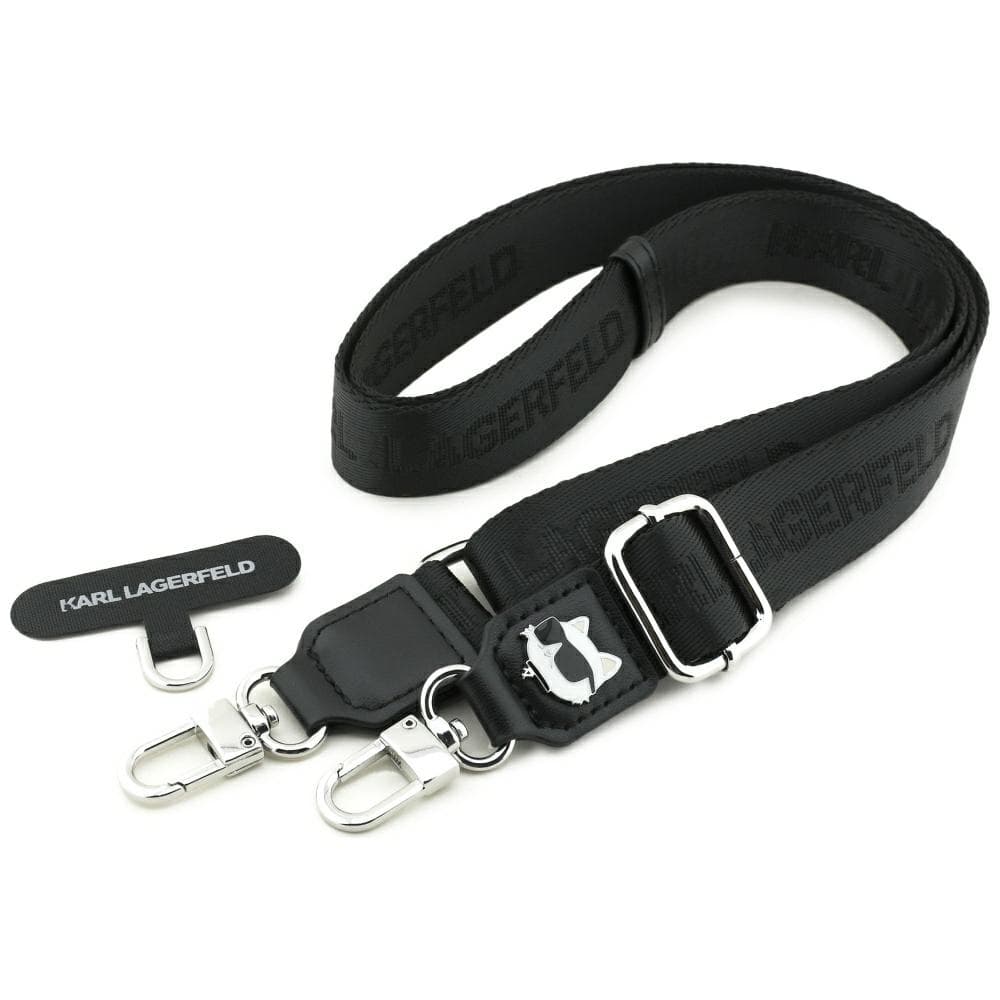 Karl Lagerfeld Strap Tether Patch Choupette Metal Logo KLUCNCHPSPK Universal černá - náhled 1