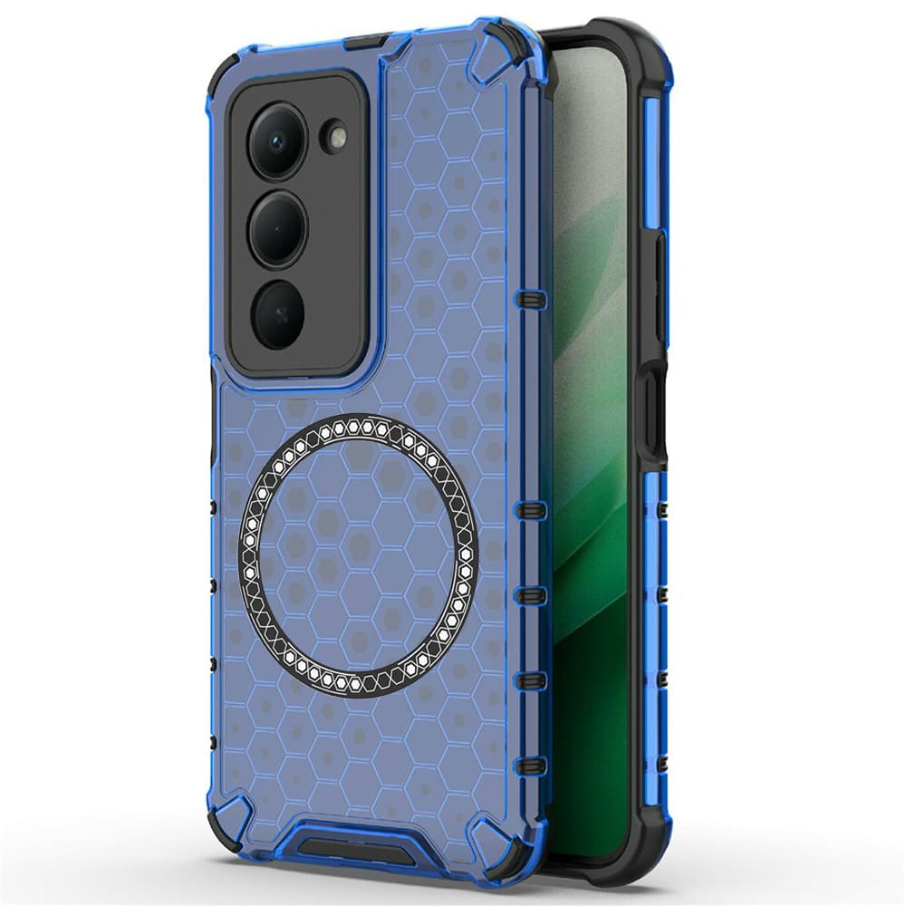 Techsuit HoneyComb Shield MagSafe pro Xiaomi Redmi 15 4G / Redmi 15 5G modrá - náhled 1