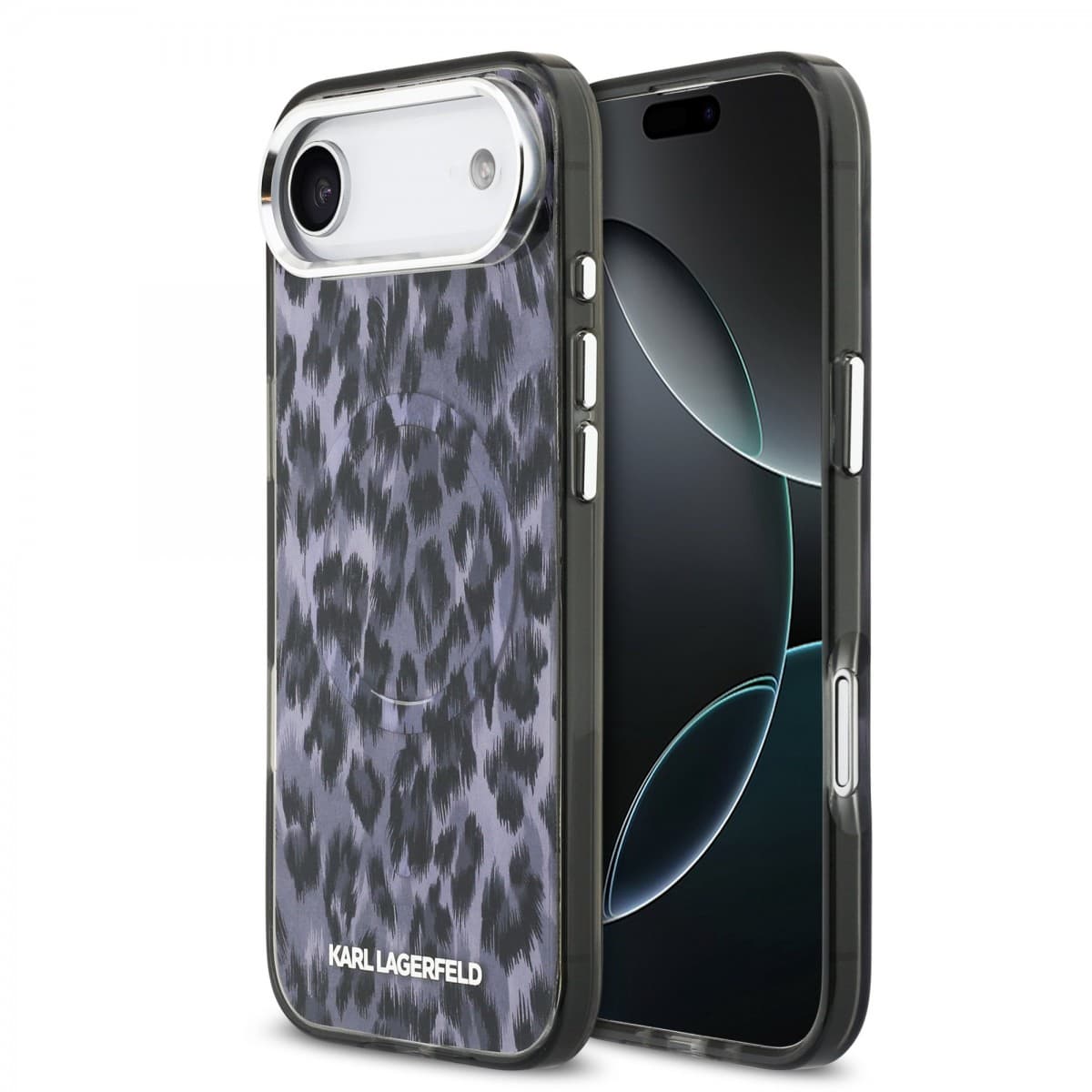 Zadní kryt Karl Lagerfeld IML Leopard MagSafe pro iPhone Air Grey - náhled 1