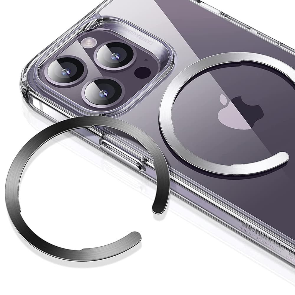 ESR Adapter HaloLock (2 balení) kompatibilní s MagSafe univerzální kroužek na telefon pro Samsung iPhone černá stříbrná - náhled 1
