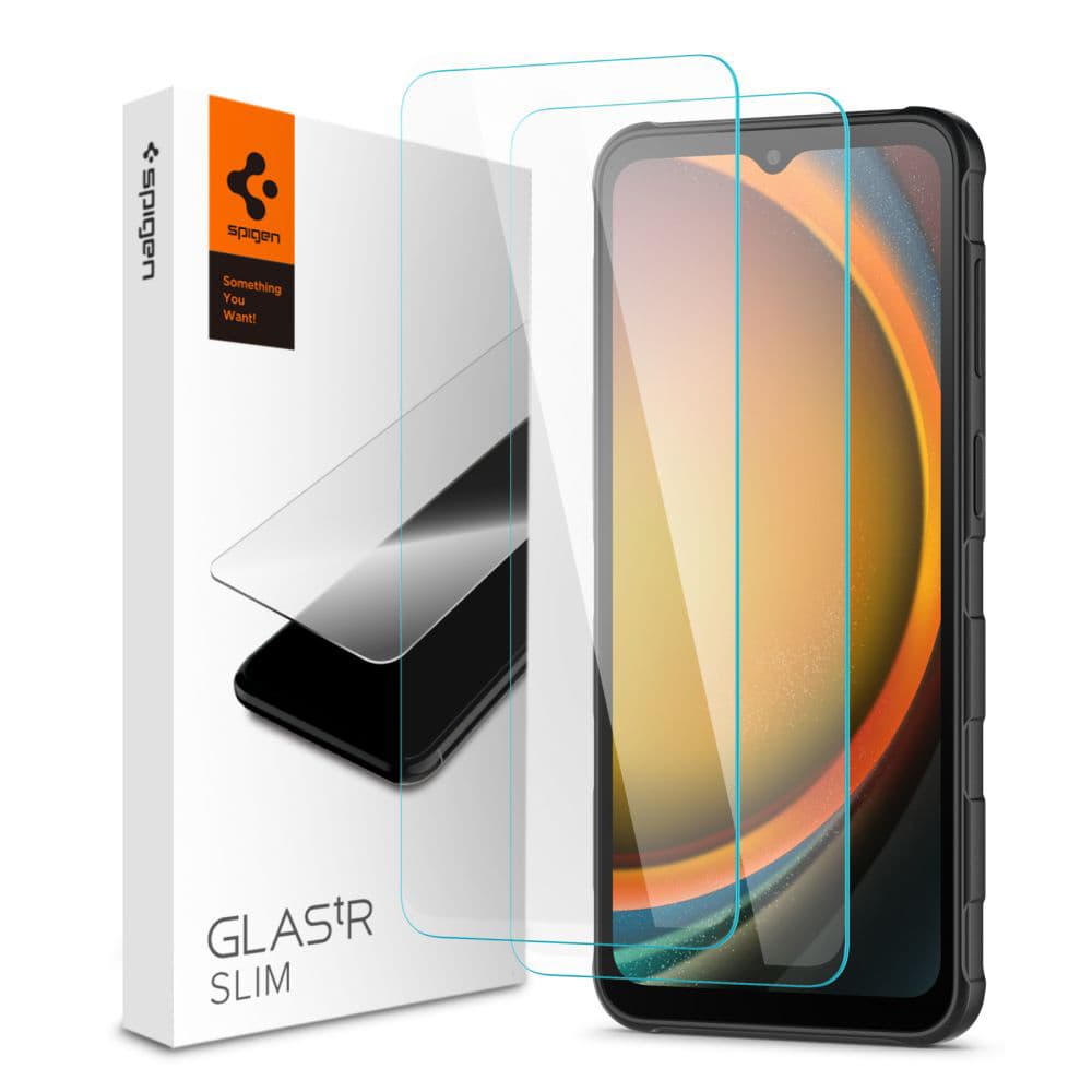 Spigen Glas.tR Slim (2 ks) Samsung Galaxy Xcover7 / Xcover7 Pro čirý - náhled 1