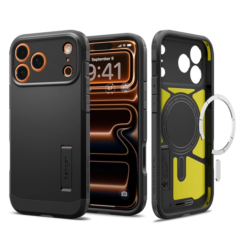 Spigen Tough Armor "T" MagSafe pro iPhone 17 Pro černá - náhled 1