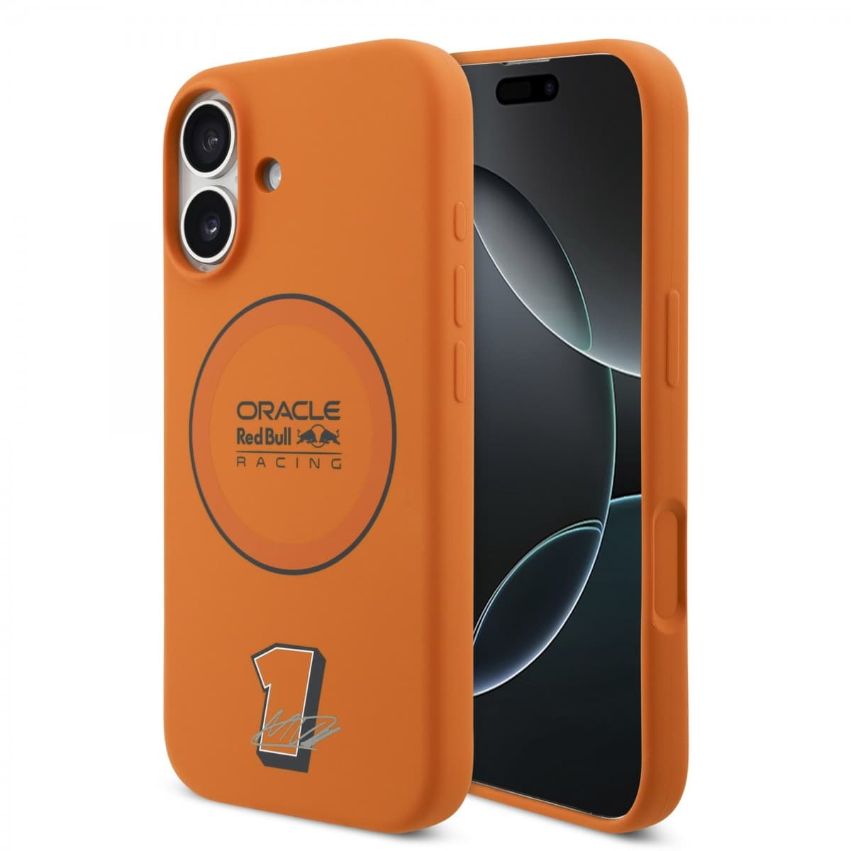Zadní kryt Red Bull Silicone Blue Ring MagSafe pro iPhone 17 Orange - náhled 1
