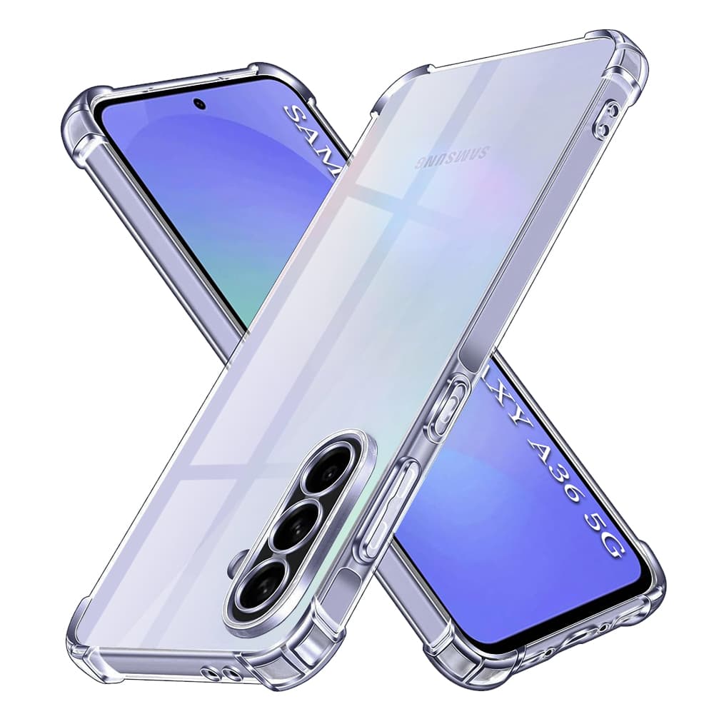 Techsuit nárazuvzdorný průhledný silikon Samsung Galaxy A36 5G - náhled 1