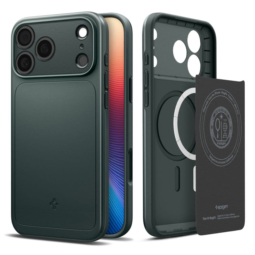 Spigen Thin Fit MagSafe iPhone 17 Pro Max Abyss Green - náhled 1