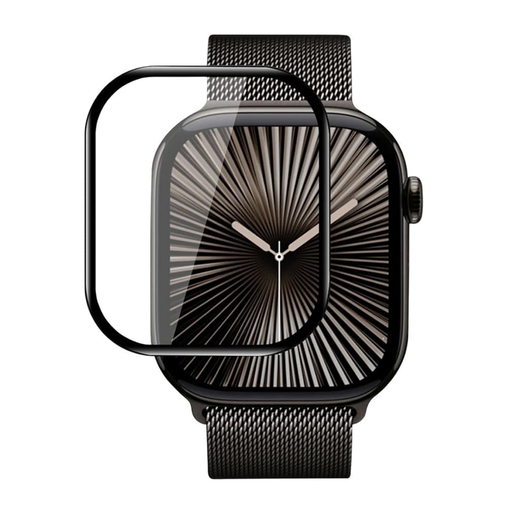 Blueo ochranná fólie s lokátorem Apple Watch 10 42mm 11 42mm černá - náhled 1