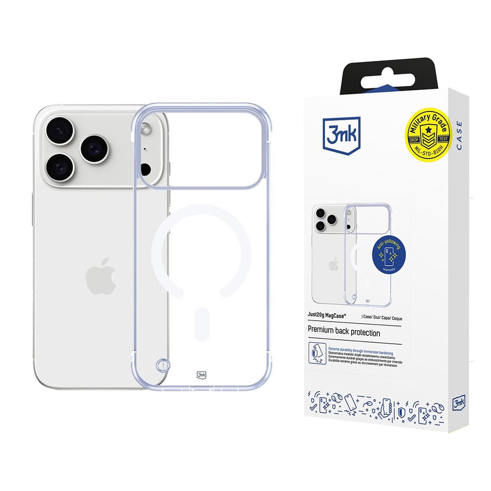 3mk Just20g MagCase iPhone 17 Pro průhledný - náhled 1