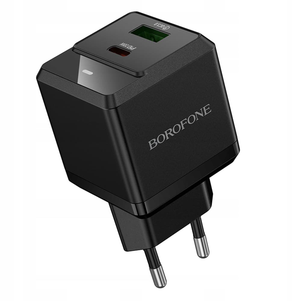 Borofone síťová nabíječka Intenso BN19 duální USB Type-C PD20W QC3.0 černá - náhled 1