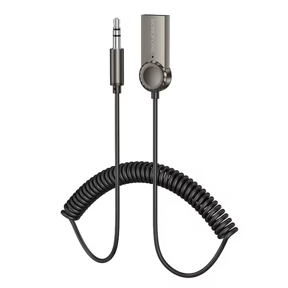 Borofone bluetooth V5.0 adaptér Peaceful BC56 jack 3.5mm šedý - náhled 1