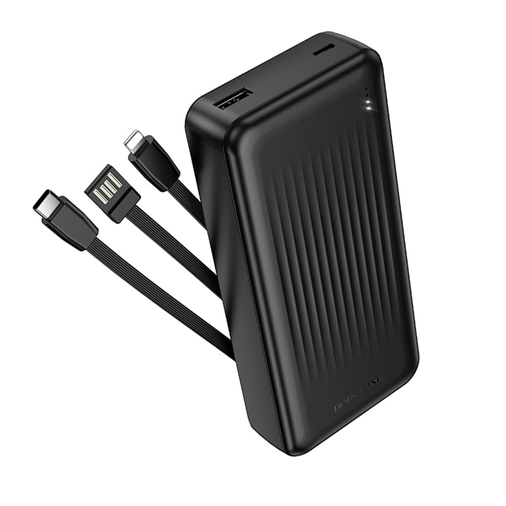 Borofone powerbanka BJ79A s kabely USB-C USB Lightning 20000mAh černá - náhled 1