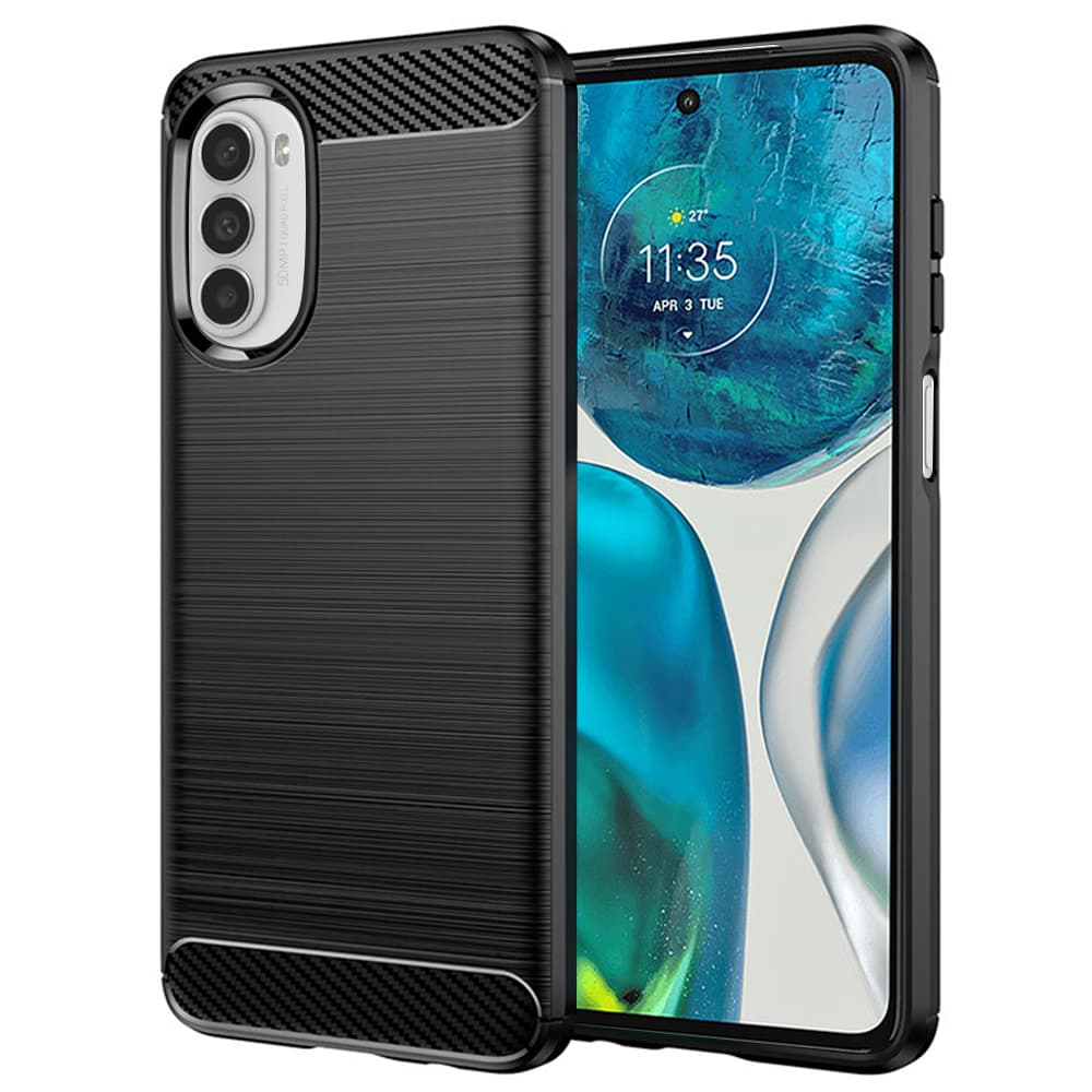 Techsuit karbon silikon Motorola Moto G52 4G Moto G82 5G černý - náhled 1
