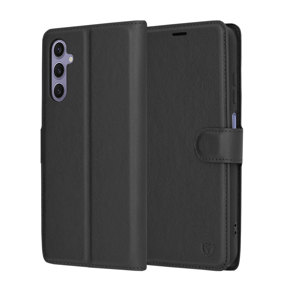 Techsuit kožené folio pro Samsung Galaxy S24 černé - náhled 1
