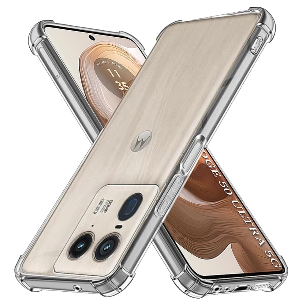 Techsuit nárazuvzdorný průhledný silikon pro Motorola Edge 50 Ultra