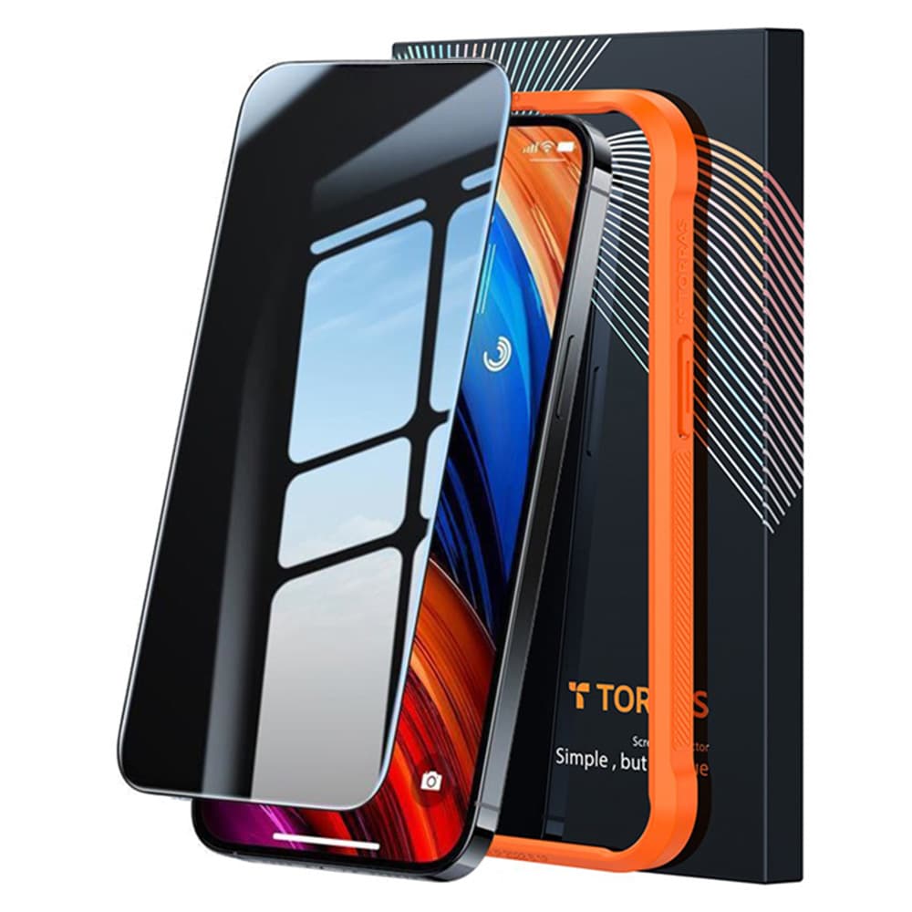 Torras GlassGo Epic Privacy iPhone 15 Pro Max černý - náhled 1