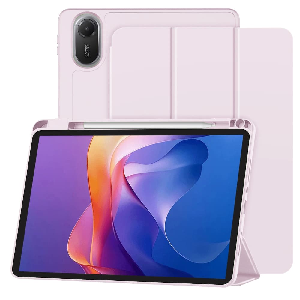 Techsuit Flex Trifold s držákem na stylus pro Xiaomi Redmi Pad 2 růžový - náhled 1
