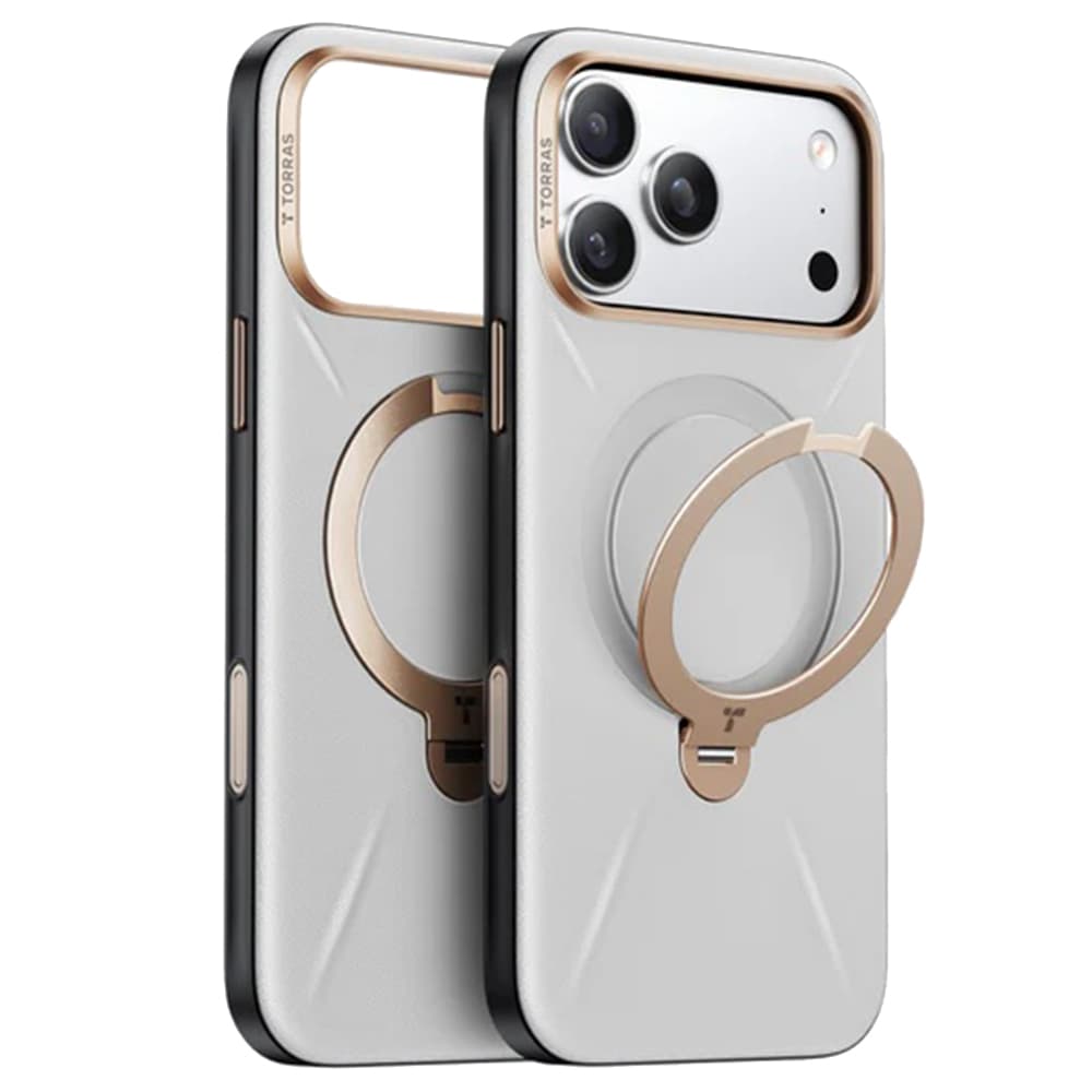 Torras QPRO Leather Series iPhone 17 Pro šedý - náhled 1