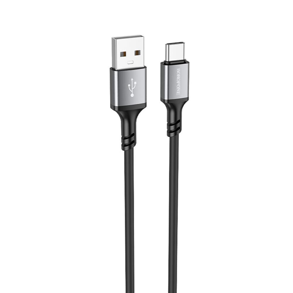 Borofone datový kabel BX83 USB na Type-C silikonový univerzální 3A 1m černý - náhled 1