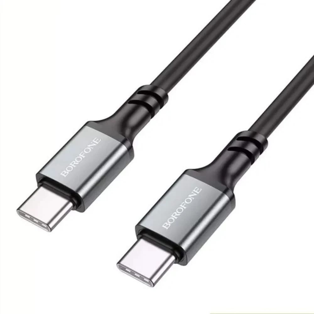 Borofone kabel BX83 Type-C na Type-C silikonový 60W 1m černý - náhled 1