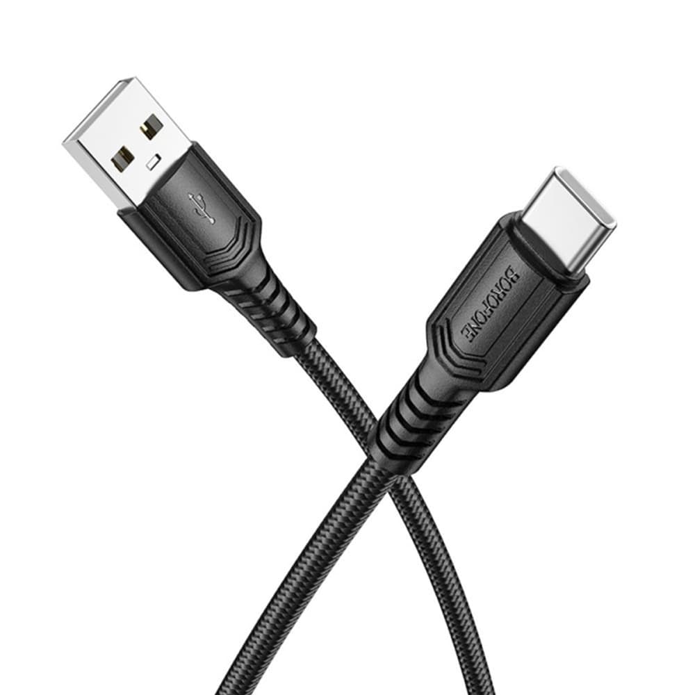 Borofone datový kabel BX116 USB na Type-C rychlé nabíjení 1m černý - náhled 1