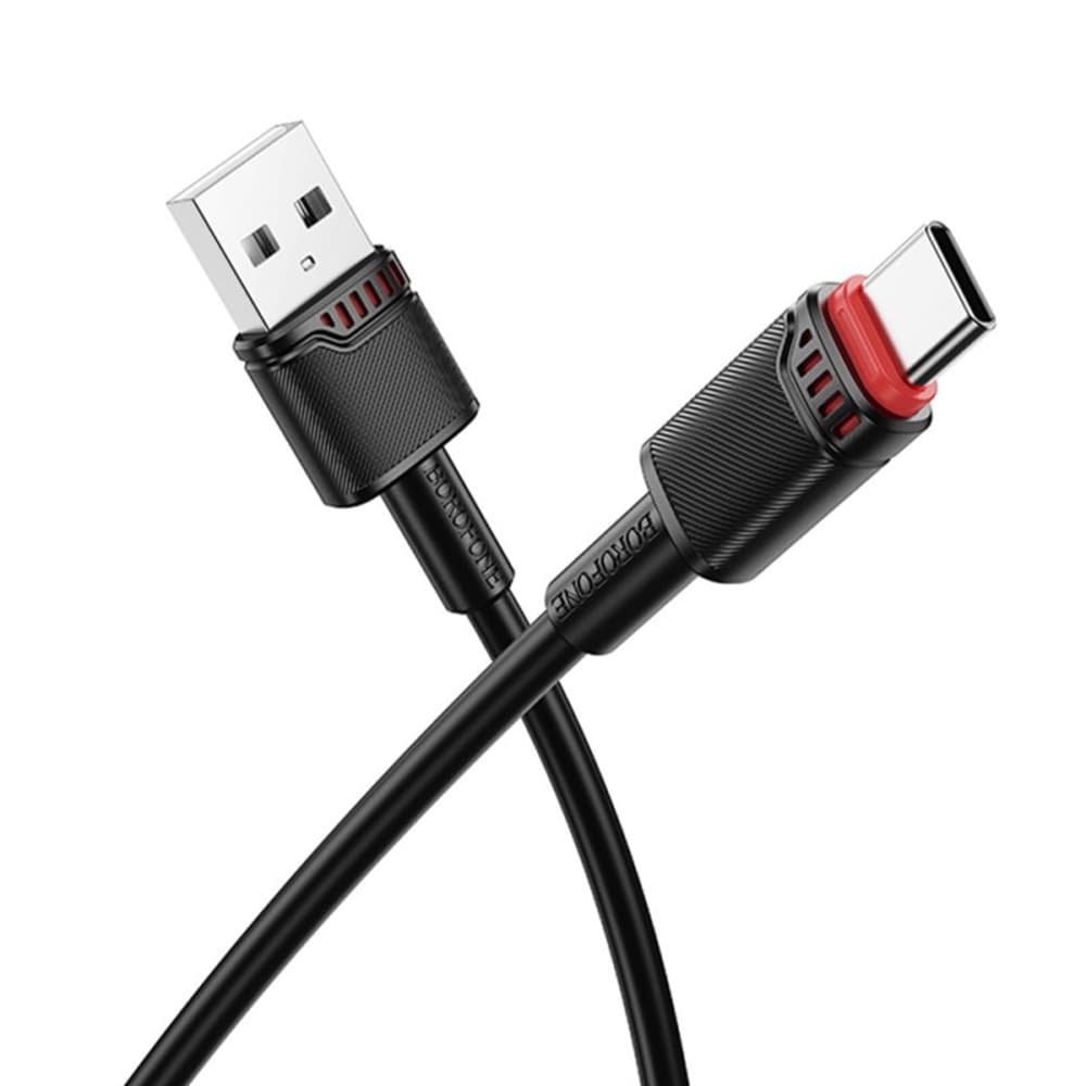 Borofone datový kabel Beneficio Series BX110 USB na Type-C rychlé nabíjení 3A 1m černý - náhled 1