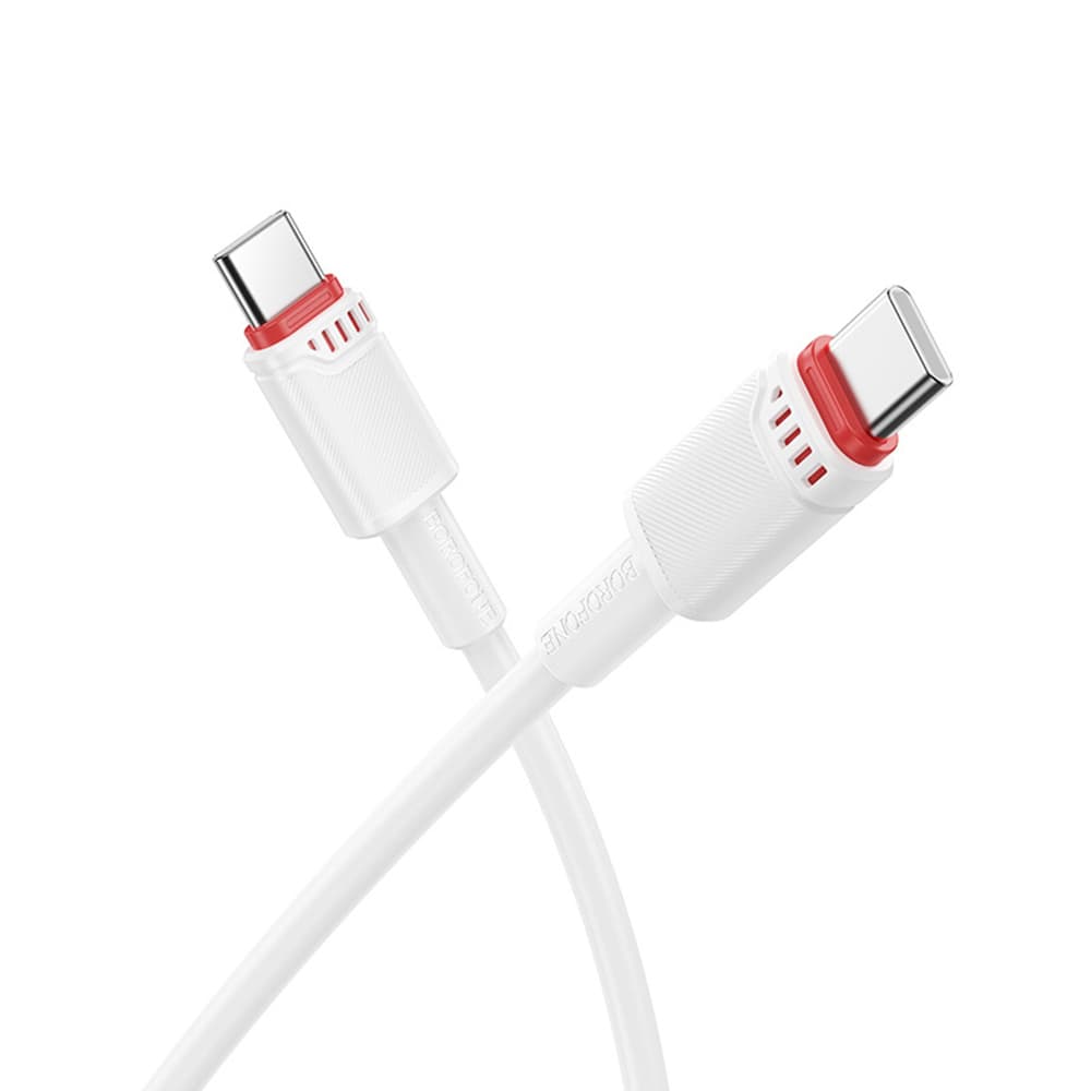 Borofone datový kabel Beneficio Series BX110 Type-C na Type-C 60W 1m bílý - náhled 1