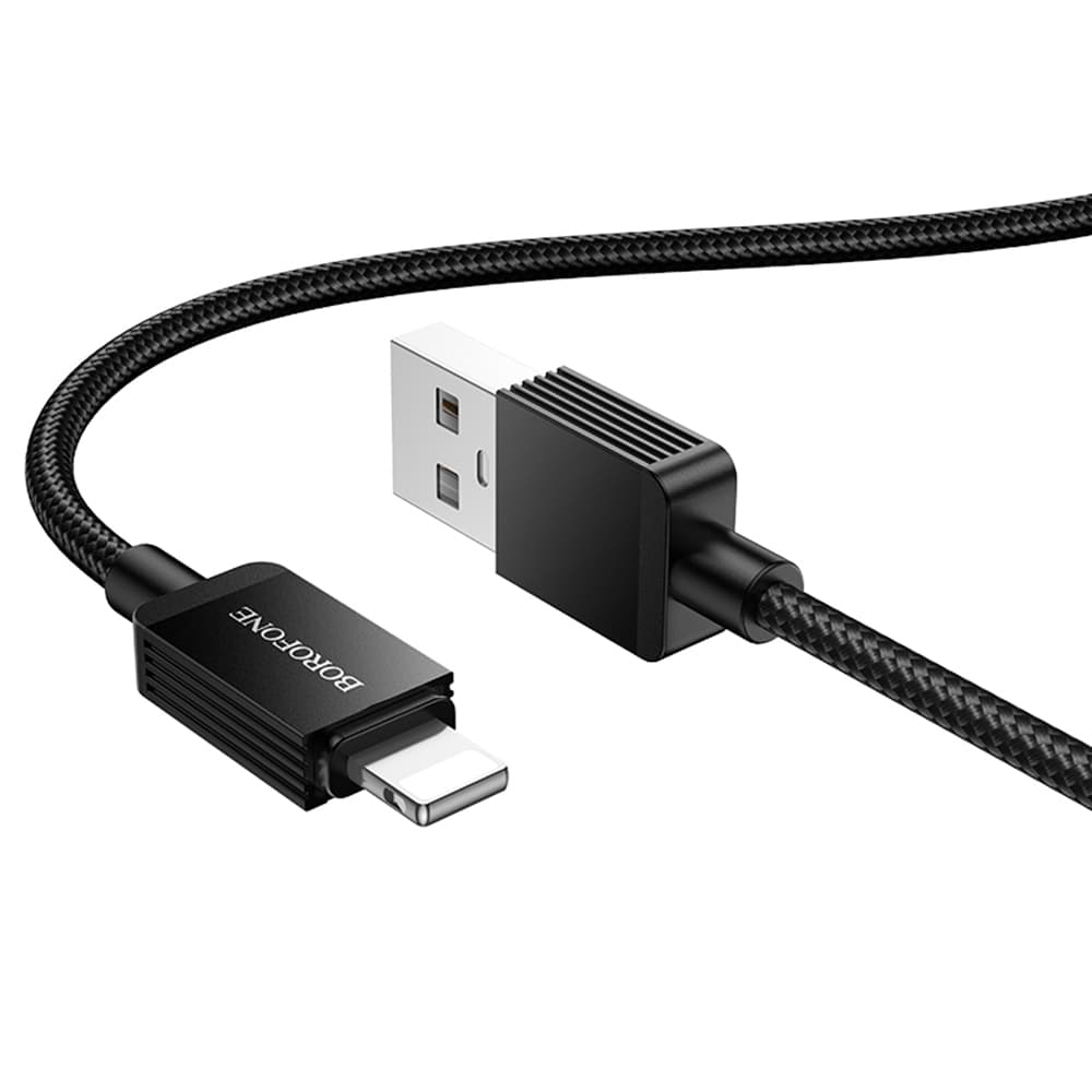 Borofone datový kabel USB na Lightning BX120 nylon 2.4A 1m černý