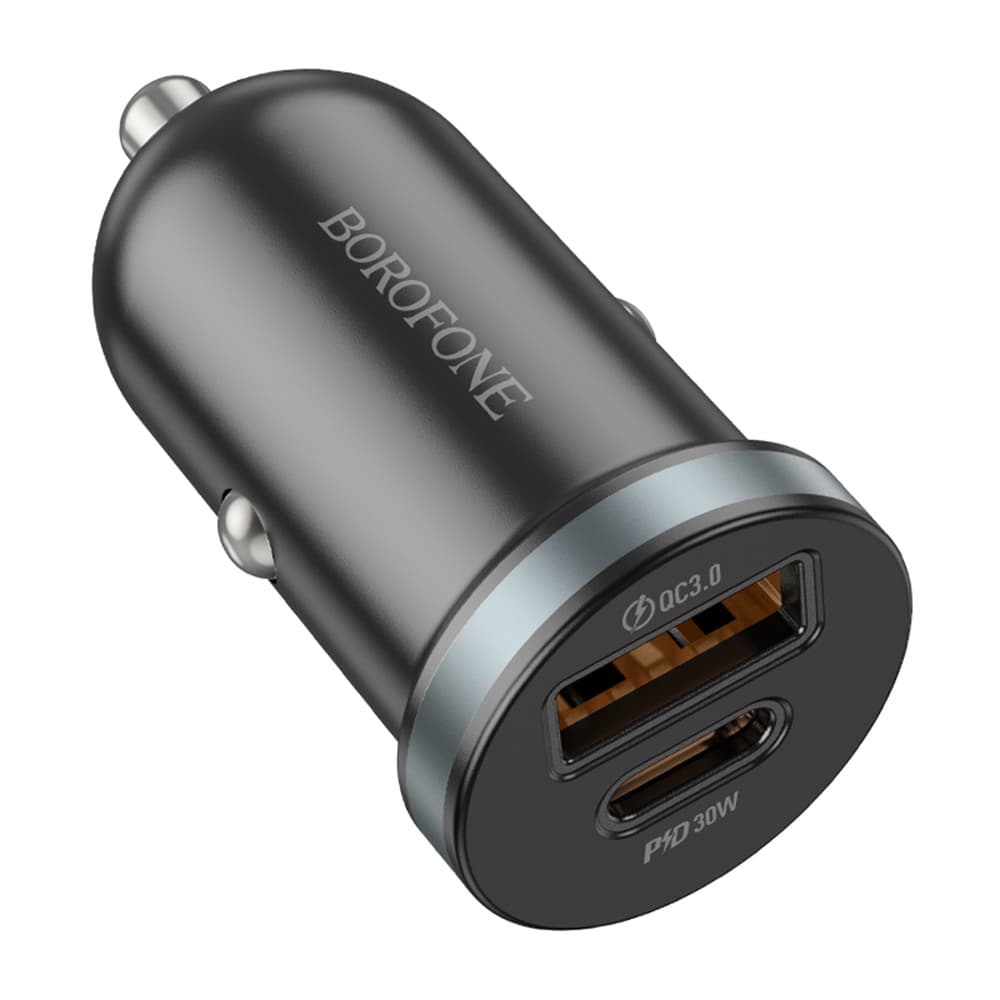 Borofone autonabíječka Scenery BZ22 USB Type-C PD30W QC3.0 černá - náhled 1