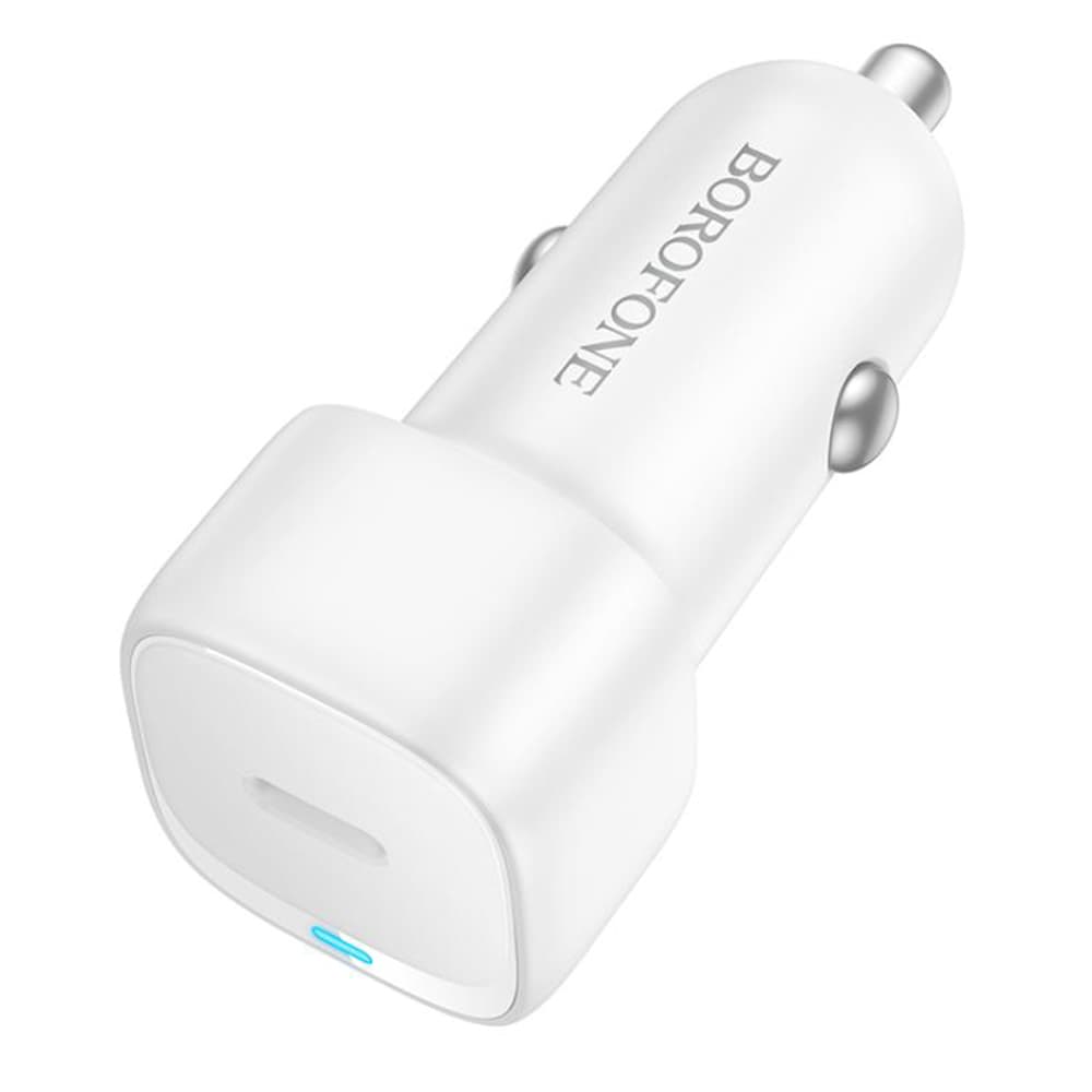 Borofone nabíječka do auta Cloud BZ34A Type-C jeden port 20W bílá - náhled 1