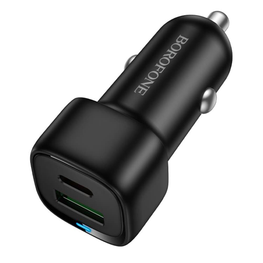 Borofone autonabíječka (BZ34B) Type-C USB-A PD20W QC3.0 38W černá - náhled 1
